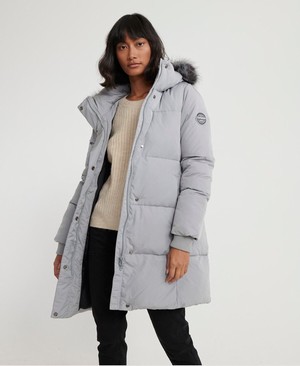 Superdry Cocoon Parka Női Kabát Szürke | MWFUG9280